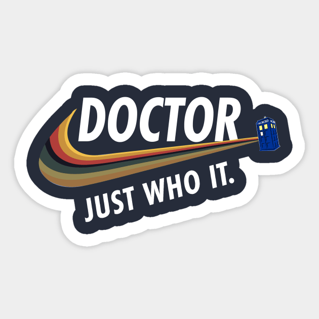 Just Who It Rainbow Sticker by StarTrooper3000